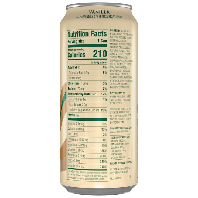 Starbucks Double Shot Vanilla 15Oz