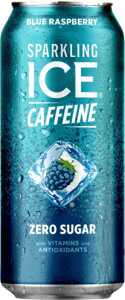 Sparkling Ice + Caffeine Blue Raspberry 16Oz LATA  