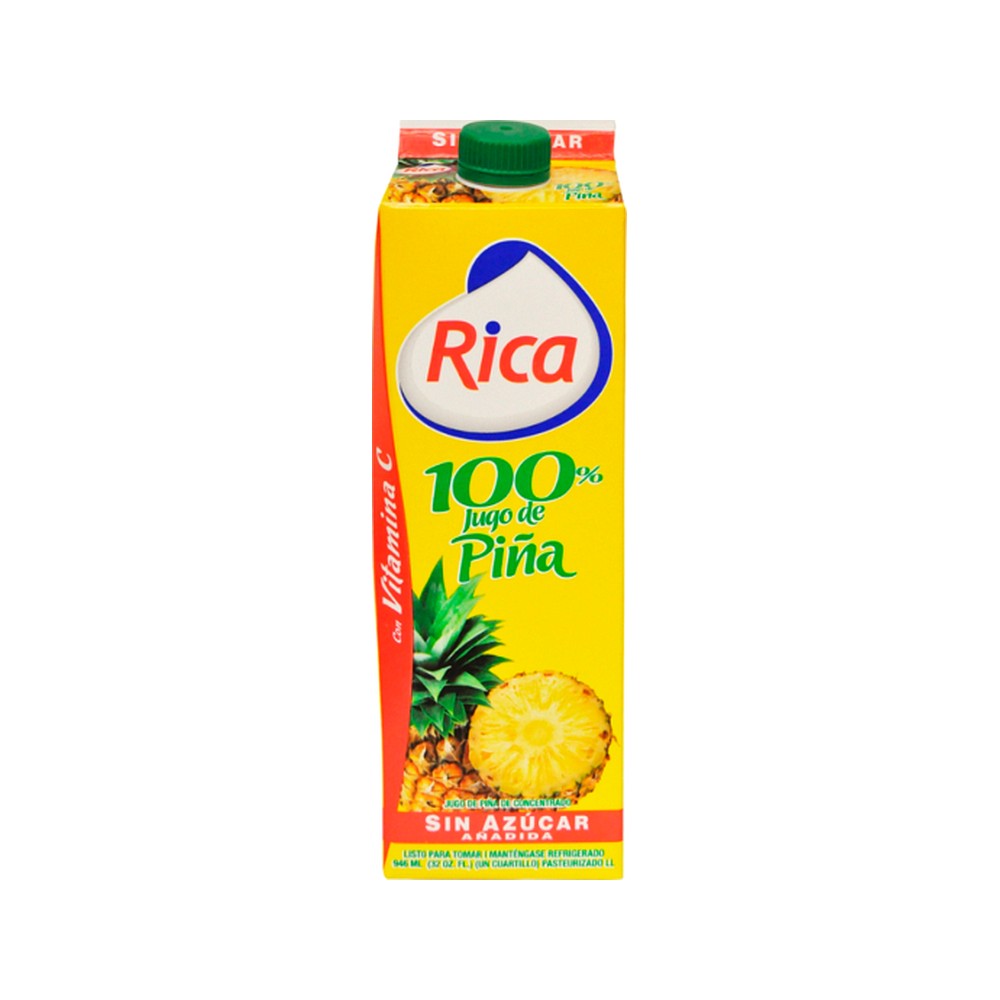 Jugo Rica Piña Sin Azucar 32OZ