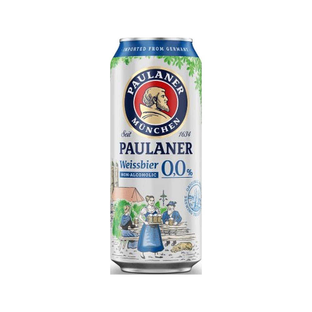 Paulaner Weissbier Sin Alcohol Lata 500Ml 
