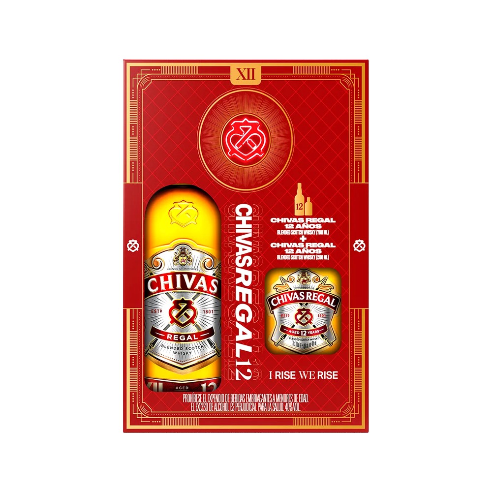 Chivas Regal 12 Años 1000Ml + Chivas 200Ml